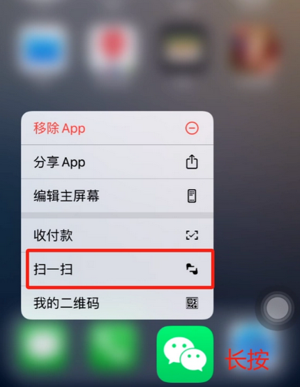 当雄苹果手机维修分享iPhone 15如何快速打开扫一扫 