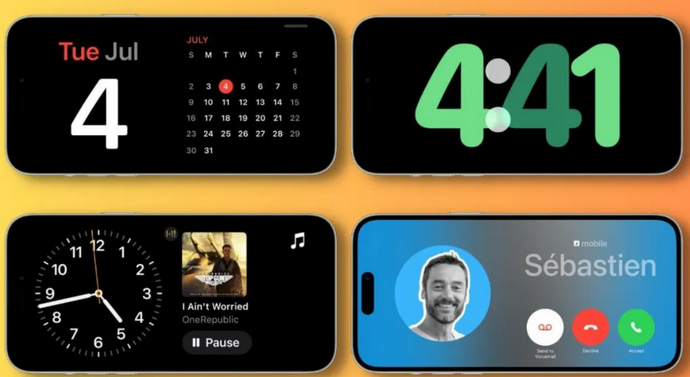 当雄苹果手机维修分享iOS17横屏充电待机显示有什么好处 