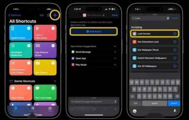 当雄苹果14锁屏维修店分享iPhone14升级iOS16.4后如何创建锁屏快捷方式 