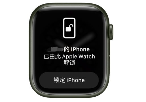 当雄苹果手机维修分享用 AppleWatch 解锁配备面容 ID 的 iPhone方法 