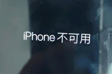 当雄苹果服务网点分享锁屏界面显示“iPhone 不可用”如何解决 